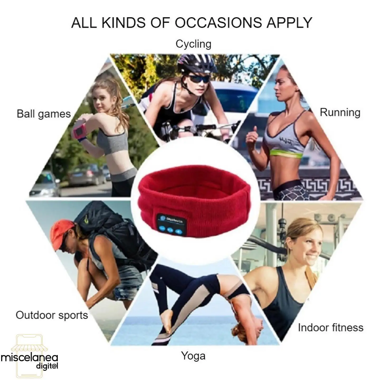 AUDÍFONOS BLUETOOTH INALÁMBRICOS BANDA DEPORTIVA